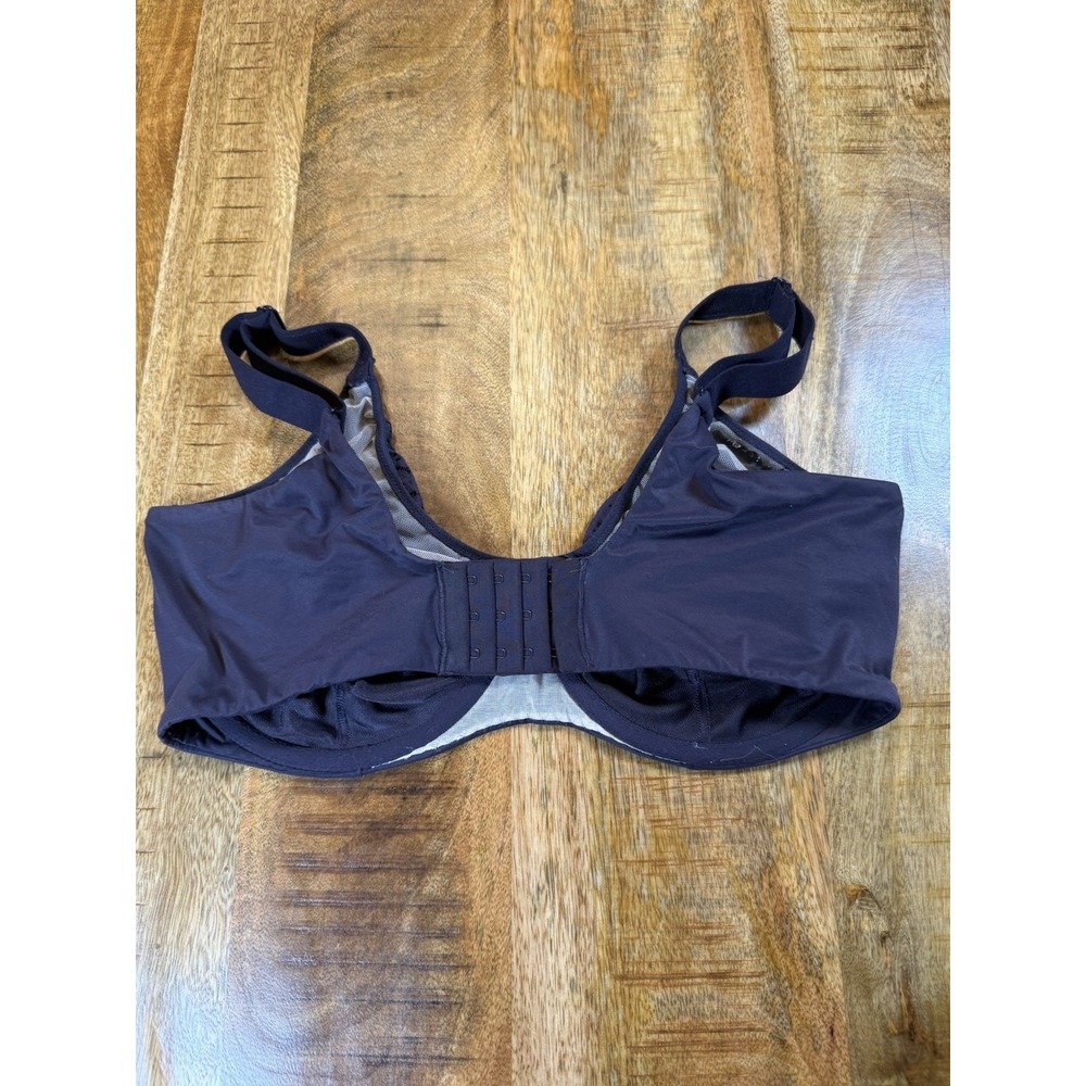 Chantelle Bra 34DDDD Deep Purple Lace Underwire Full Coverage Unlined NWOT - Picture 3 of 7